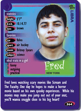 Only in his dreams - Fred's Boy Crazy card.